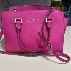 Michael Kors Hot Pink Satchel Bag